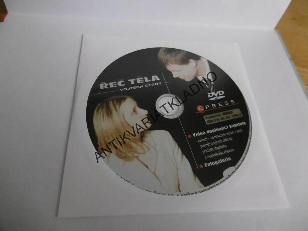 ŘEČ TĚLA, NEVERBÁLNÍ KOMUNIKACE PRO OBCHODNÍKY BĚŽNÝ ŽIVOT, VOJTĚCH ČERNÝ, VČETNĚ DVD,