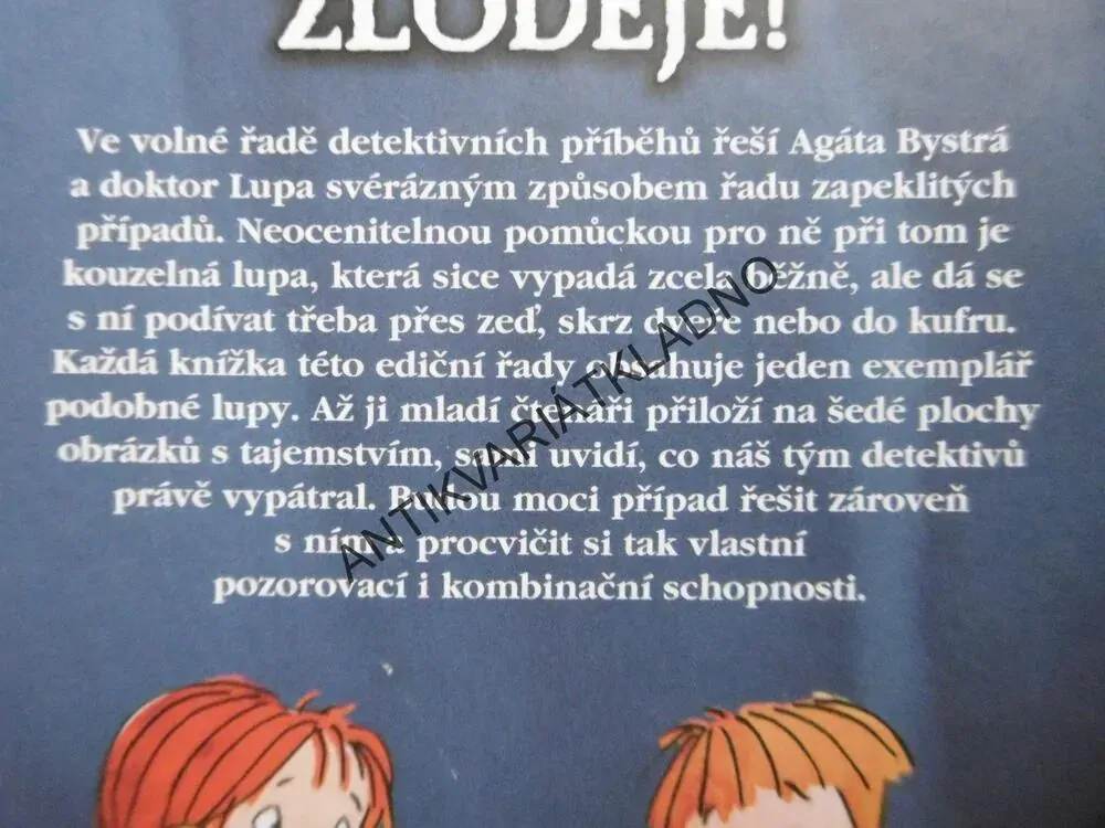 CHYŤTE ZLODĚJE, AGÁTA A DOKTOR LUPA,KOPIETZOVÁ, bez lupy, **an