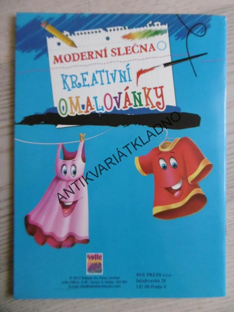 MODERNÍ SLEČNA, KREATIVNÍ OMALOVÁNKY, 