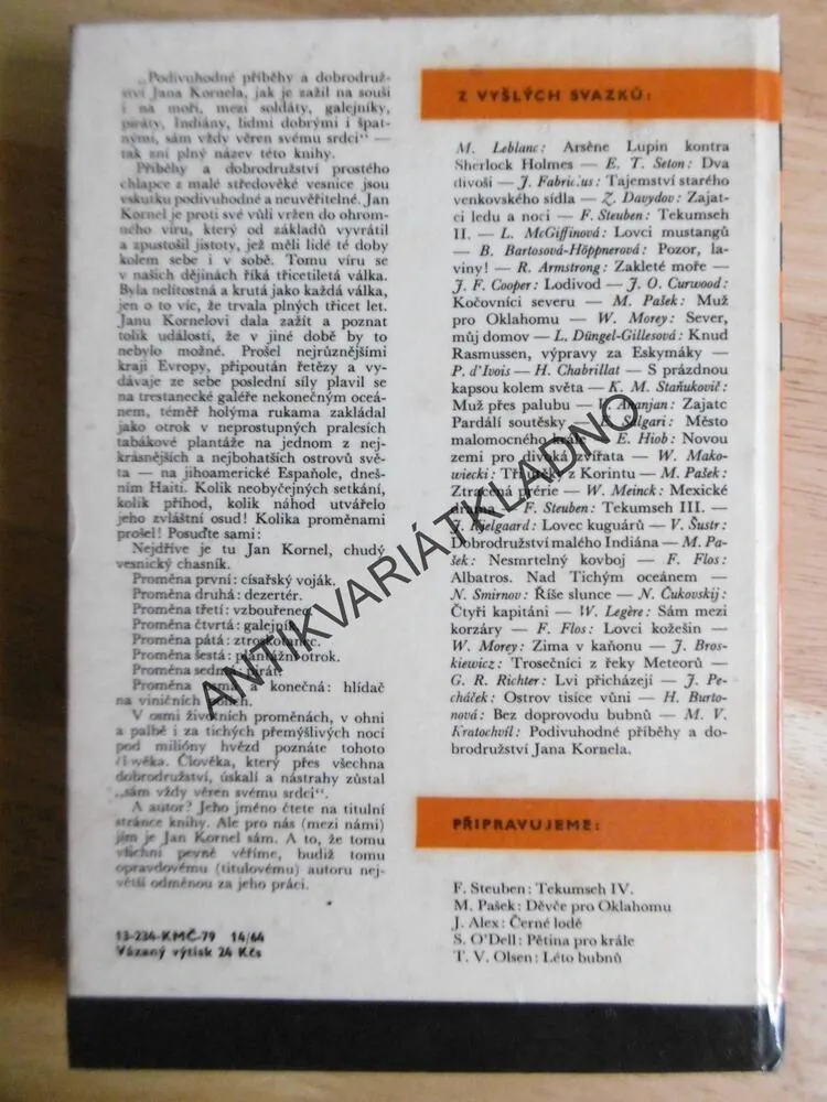 KOD 44 - PODIVUHODNÉ PŘÍBĚHY A DOBRODRUŽSTVÍ JANA KORNELA, M.V.KRATOCHVÍL,1979, **an