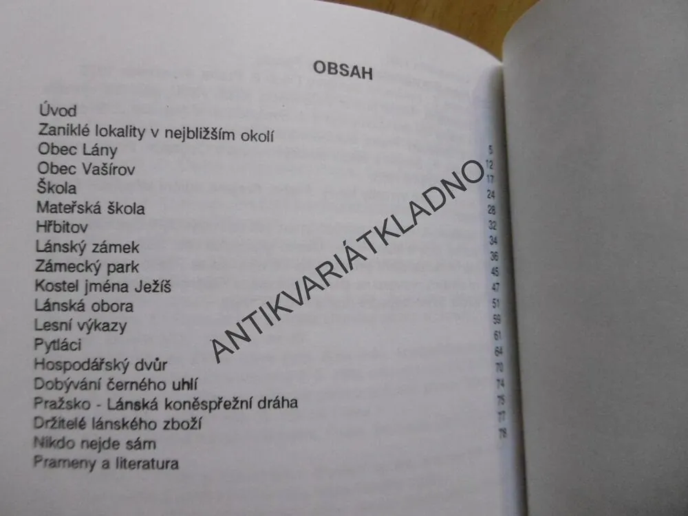 KAPITOLY Z DĚJIN OBCÍ LÁNY A VAŠÍROV, OKRES KLADNO, VÁCLAV VODVÁŘKA, 