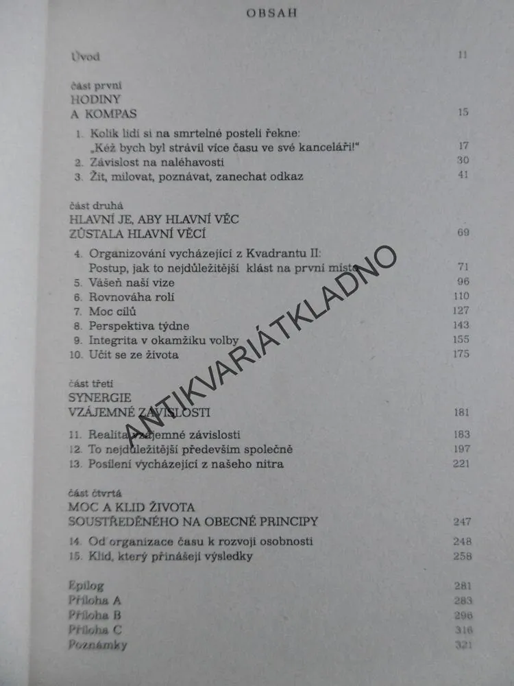 KROK ZA KROKEM, TO NEJDŮLEŽITĚJŠÍ PŘEDEVŠÍM, STEPHEN R. COVEY, **an