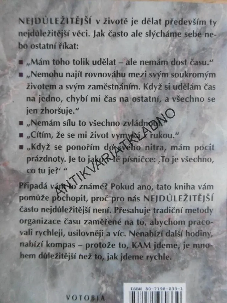 KROK ZA KROKEM, TO NEJDŮLEŽITĚJŠÍ PŘEDEVŠÍM, STEPHEN R. COVEY, **an