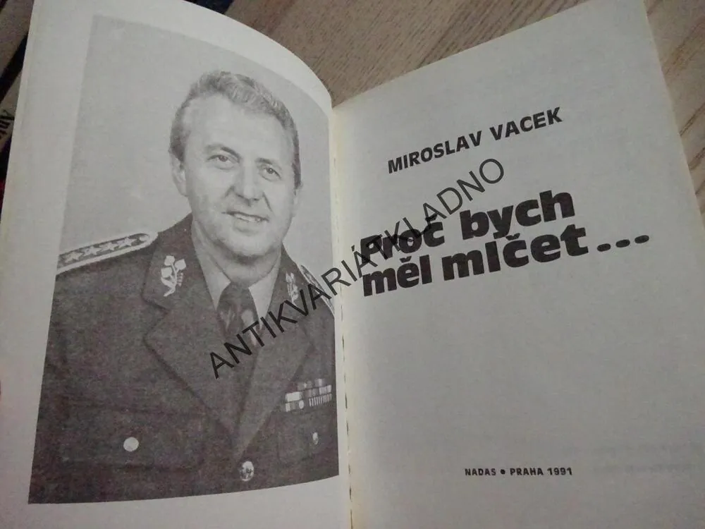 PROČ BYCH MĚL MLČET..., MIROSLAV VACEK, **an