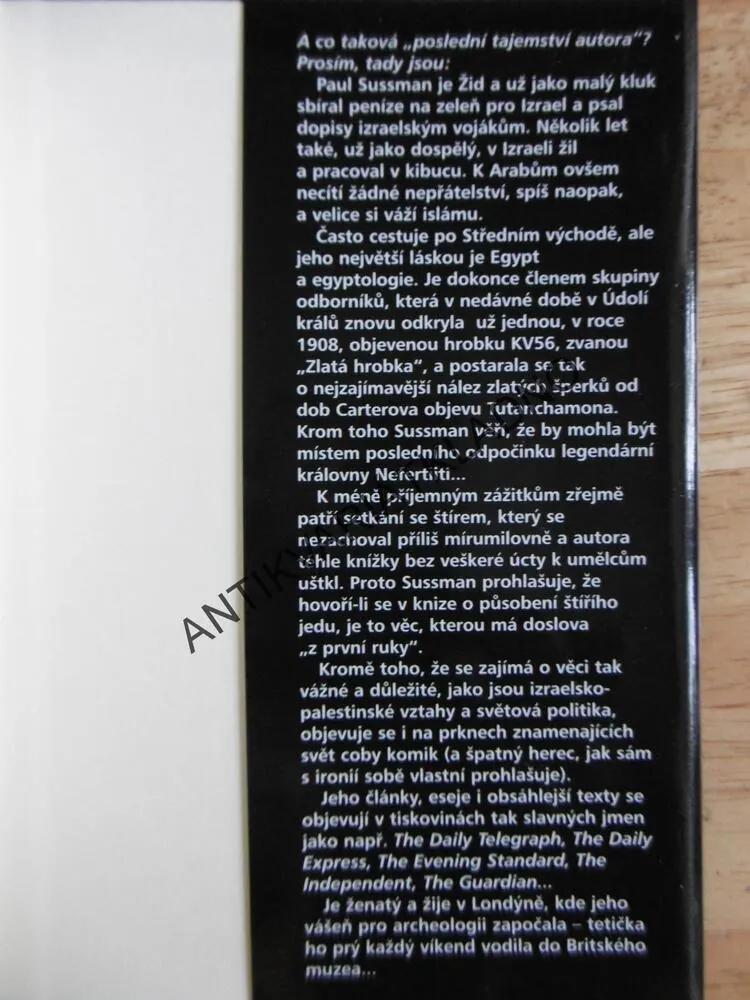 POSLEDNÍ TAJEMSTVÍ CHRÁMU, PAUL SUSSMAN, **an