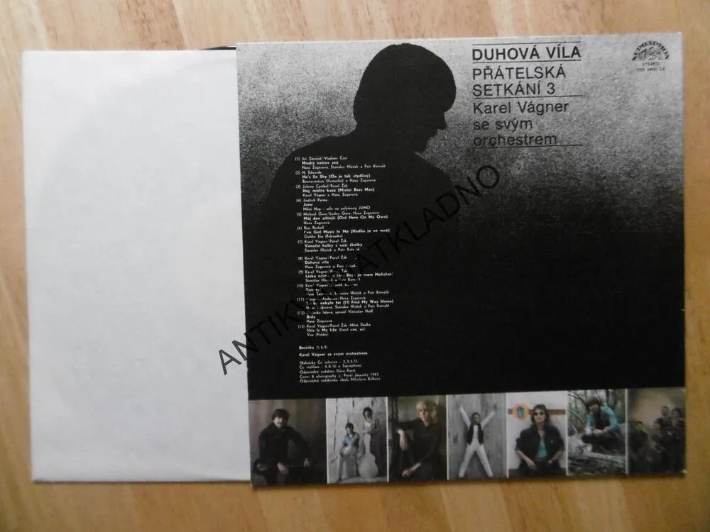 DUHOVÁ VÍLA, PŘÁTELSKÁ SETKÁNÍ 3, KAREL VÁGNER, ZAGOROVÁ, REZEK, HLOŽEK , KOTVALD AJ. (obal zašlý)