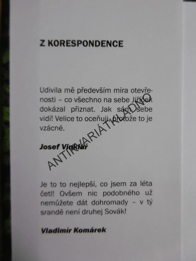SOVÁK A JEHO SPISY ANEB LÉČBA SMÍCHEM, SLÁVKA KOPECKÁ, SOVÁK -AUTOGRAM,