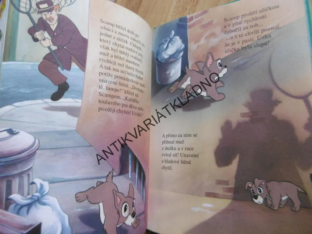 NEZBEDNÁ ŠTĚŇATA, LADY A TRAMP, WALT DISNEY, **an