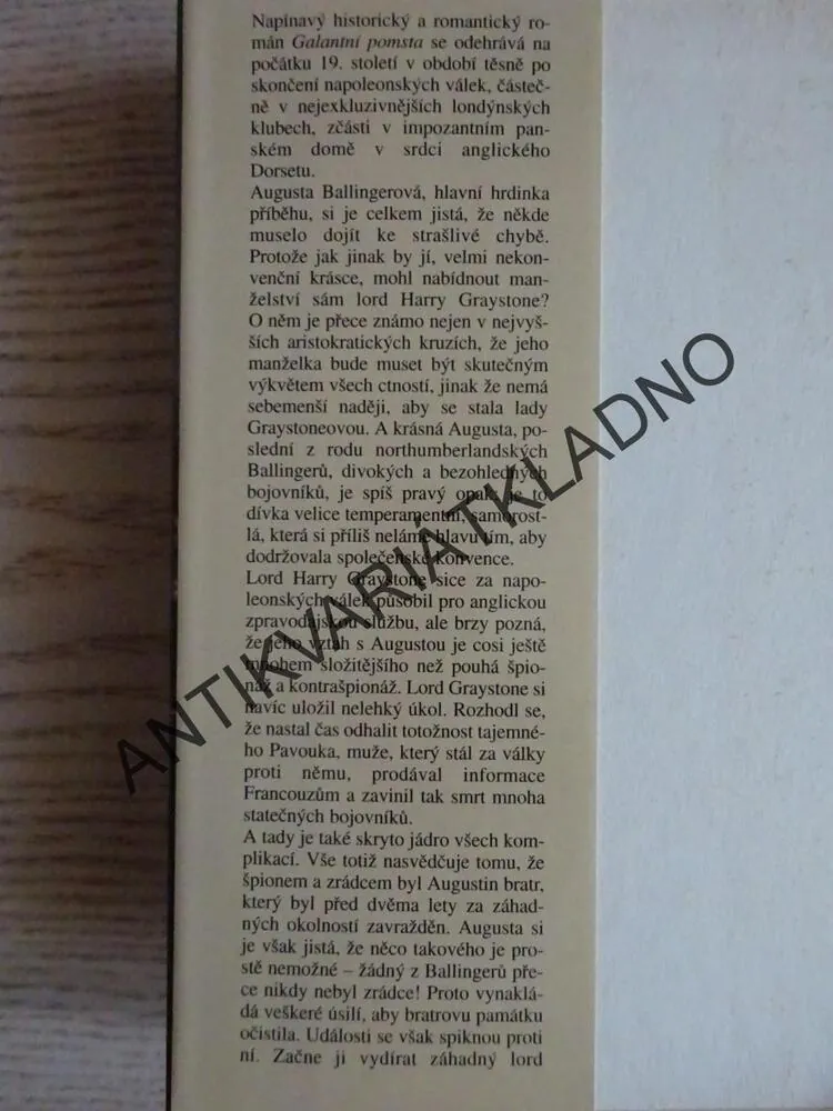 GALANTNÍ POMSTA, AMANDA QUICK, **an