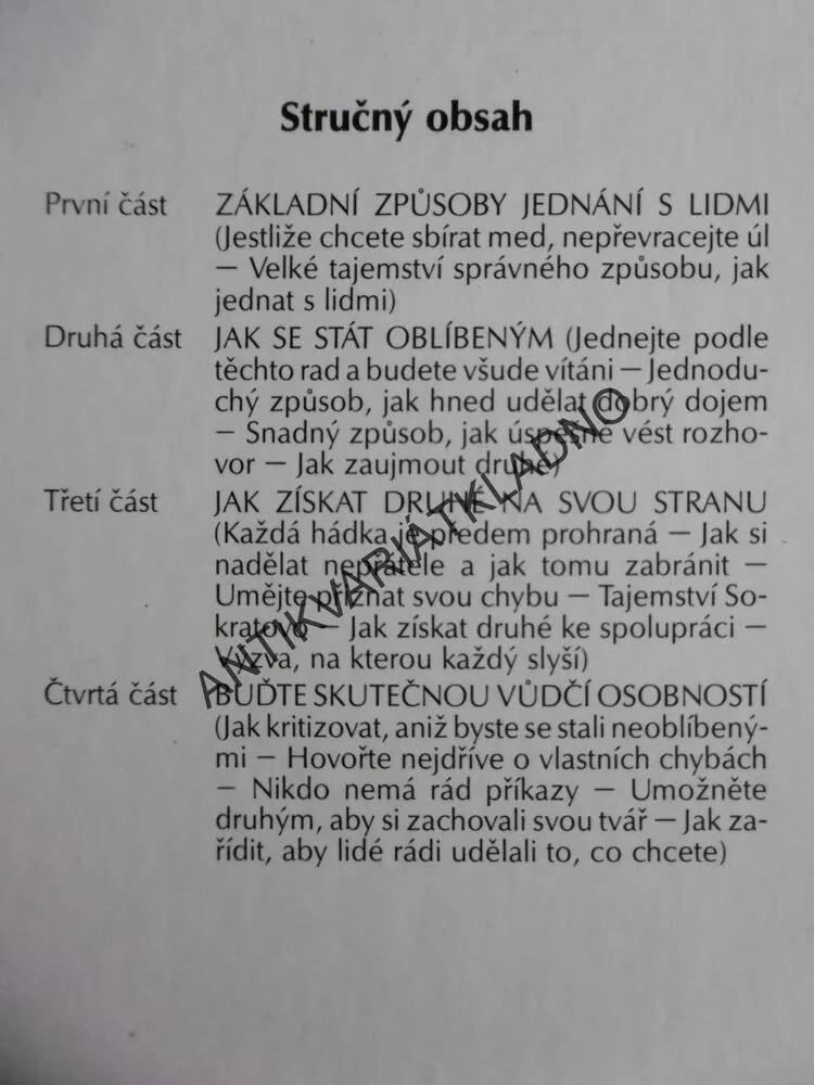 JAK ZÍSKÁVAT PŘÁTELE A PŮSOBIT NA LIDI, DALE CARNEGIE,