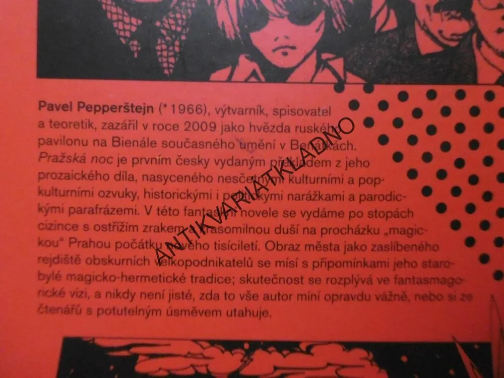PRAŽSKÁ NOC, PAVEL PEPPERŠTEJN, **an