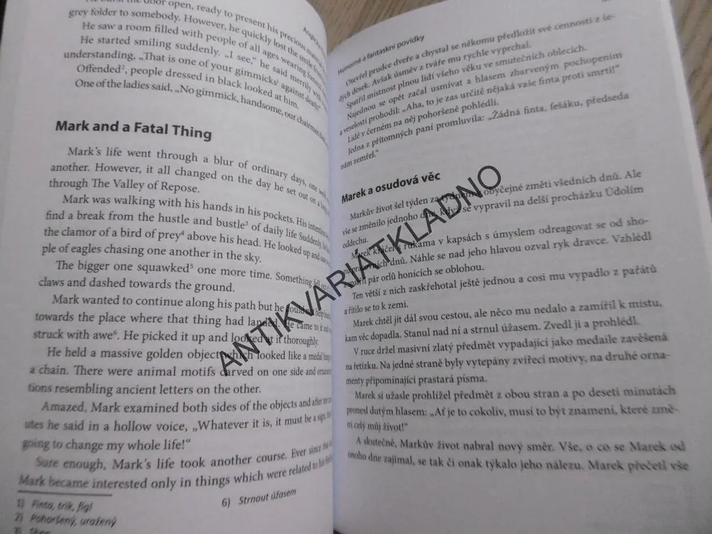 ANGLICKY ČTEME RÁDI, ZRCADLOVÝ TEXT, DVOJJAZYČNÉ, **an