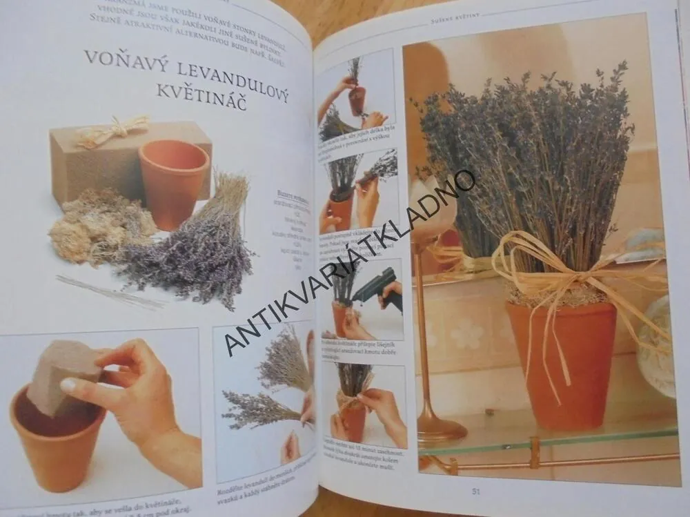 SUŠENÉ KVĚTINY, ARANŽOVÁNÍ, DEKORACE, **an