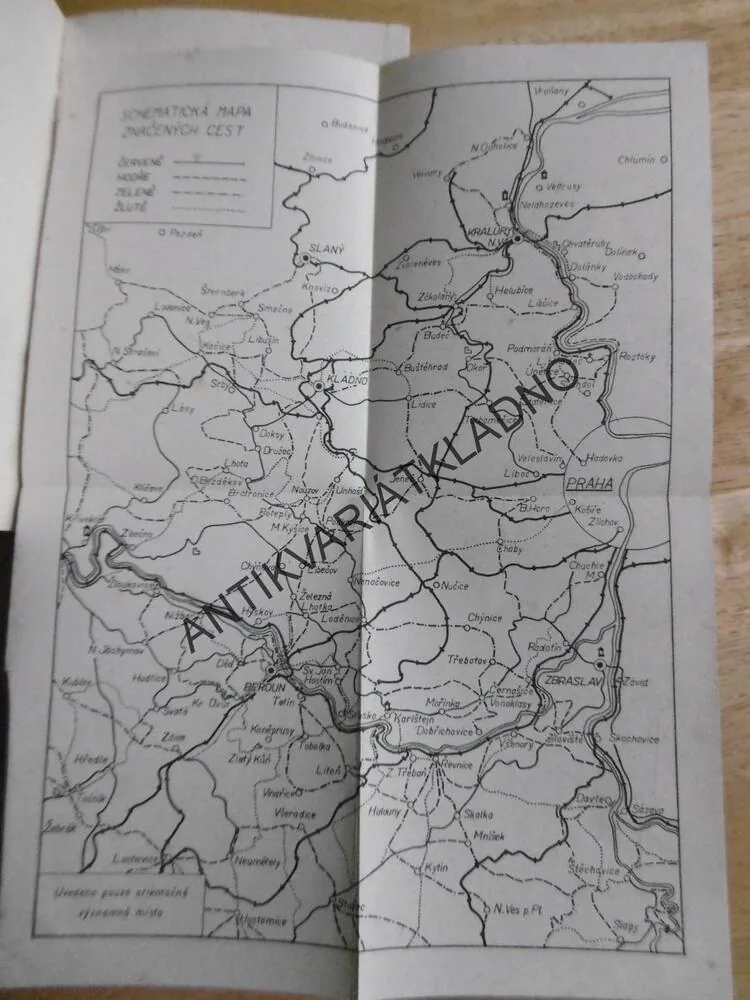 KLADENSKO A BEROUNSKO, OBLASTNÍ TURISTICKÝ PRŮVODCE,12., 1957, **an