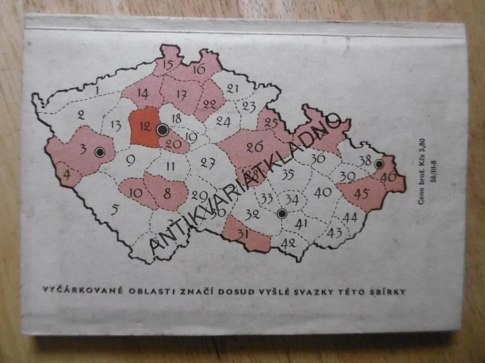 KLADENSKO A BEROUNSKO, OBLASTNÍ TURISTICKÝ PRŮVODCE,12., 1957, **an