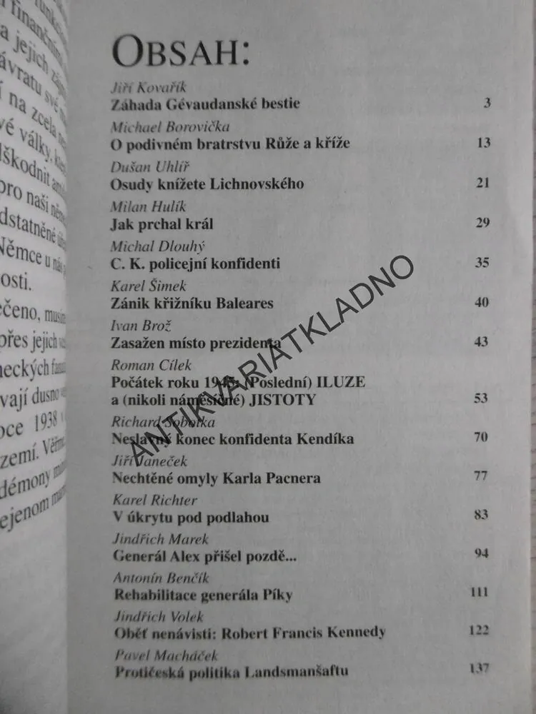 PŘÍSNĚ TAJNÉ!, 2/2005, ILUZE A JISTOTY ROKU 1945, **an