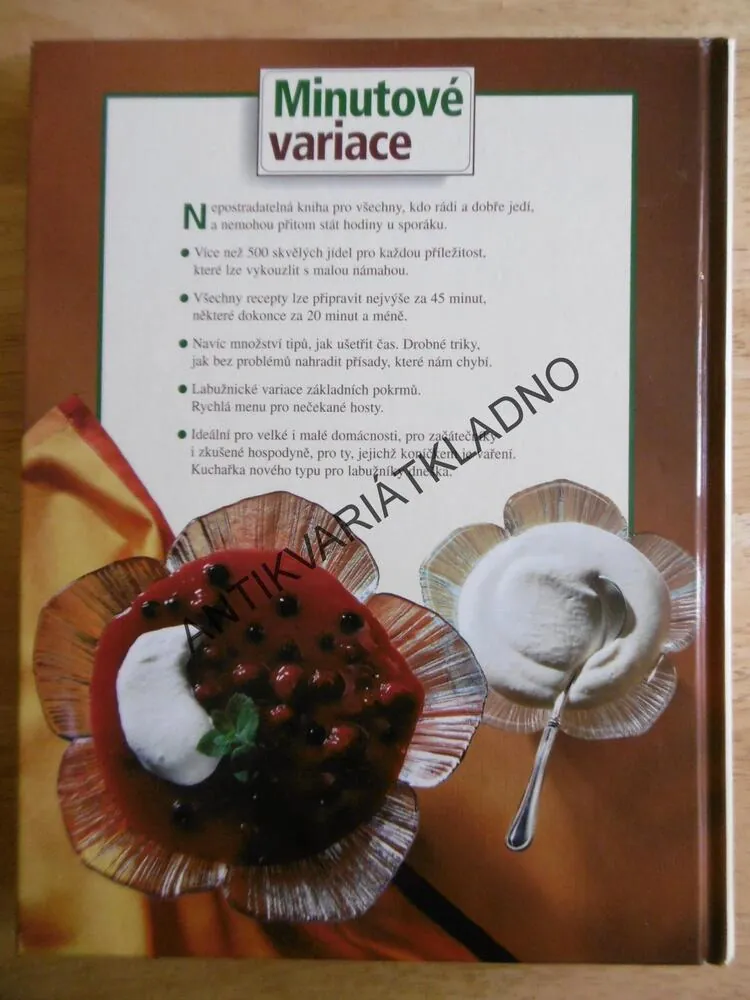 MINUTOVÉ VARIACE, 500 RECEPTŮ PRO LABUŽNÍKY, KUCHAŘKA, **an