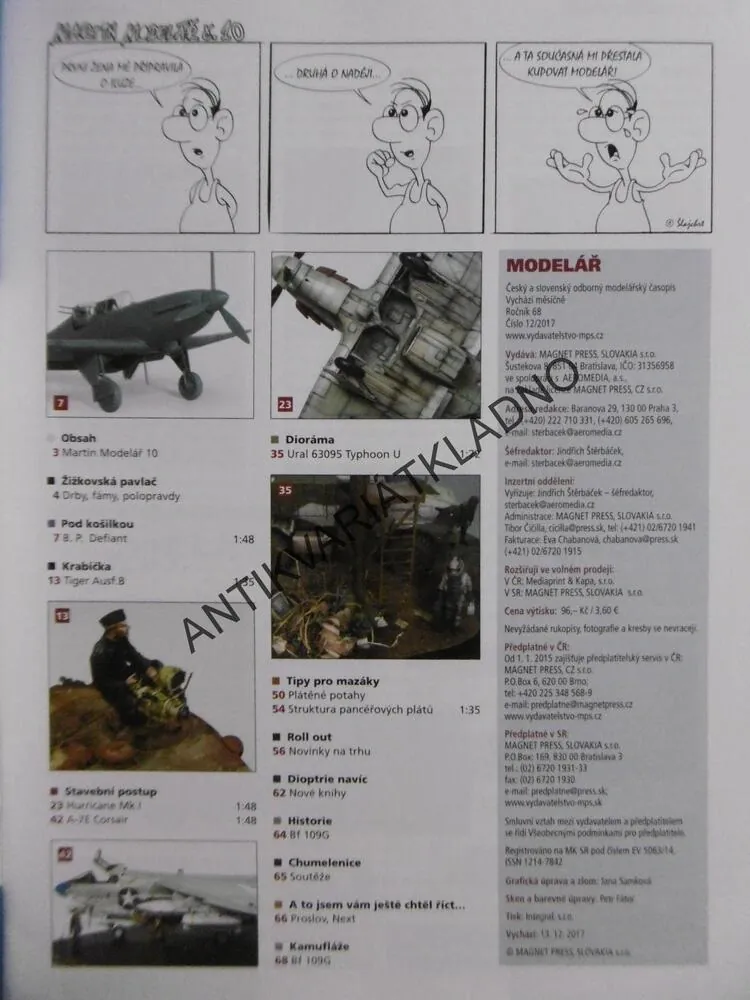 MODELÁŘ 12/2018, MODELÁŘSTVÍ, LETECTVÍ