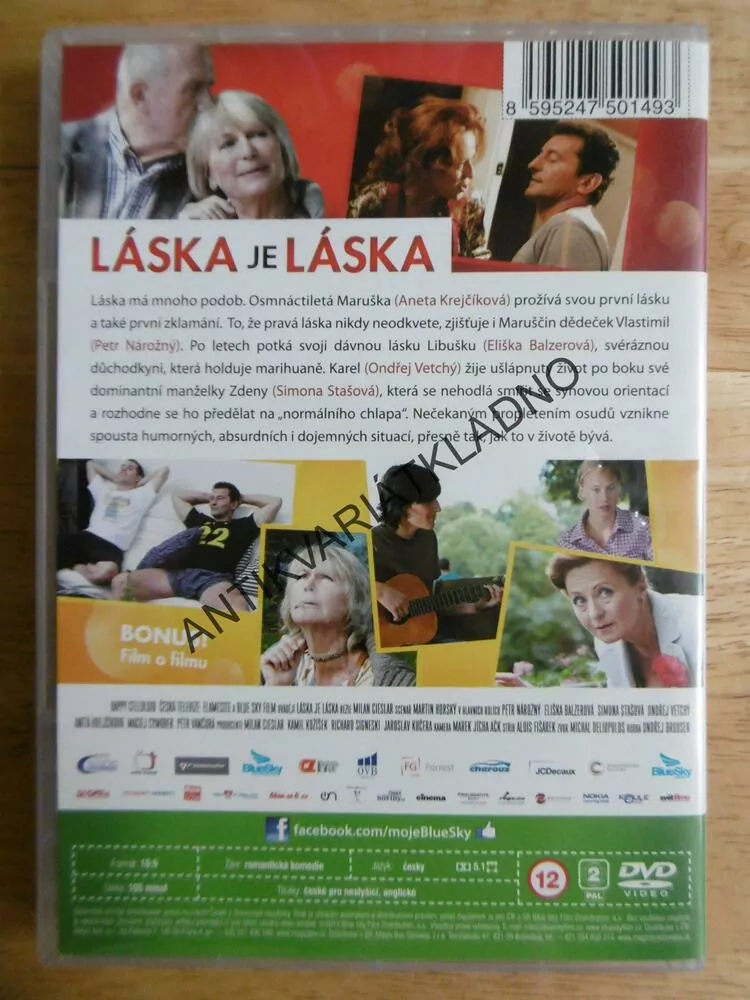 LÁSKA JE LÁSKA,  DVD FILM 