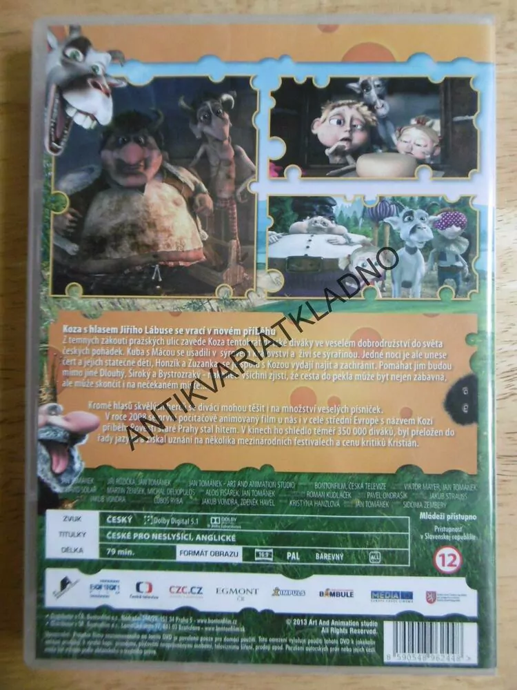KOZÍ PŘÍBĚH SE SÝREM, DVD FILM