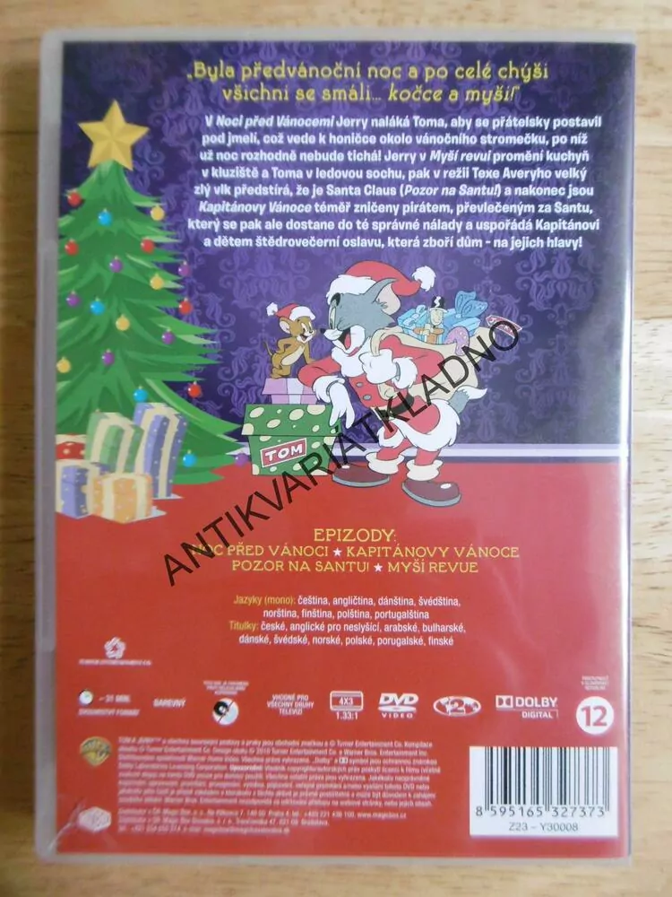 TOM A JERRY, VÁNOČNÍ PÁRTY, DVD FILM