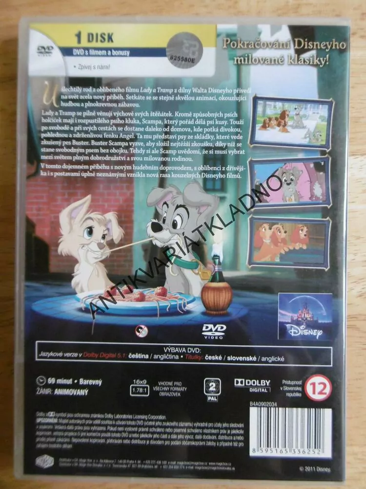 LADY A TRAMP, 2., SCAMPOVO DOBRODRUŽSTVÍ, DVD FILM