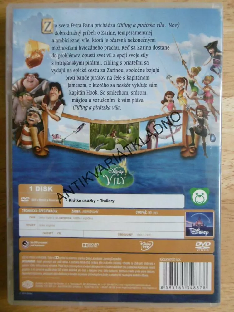 ZVONILKA, PIRÁTSKÁ VÍLA, DVD FILM
