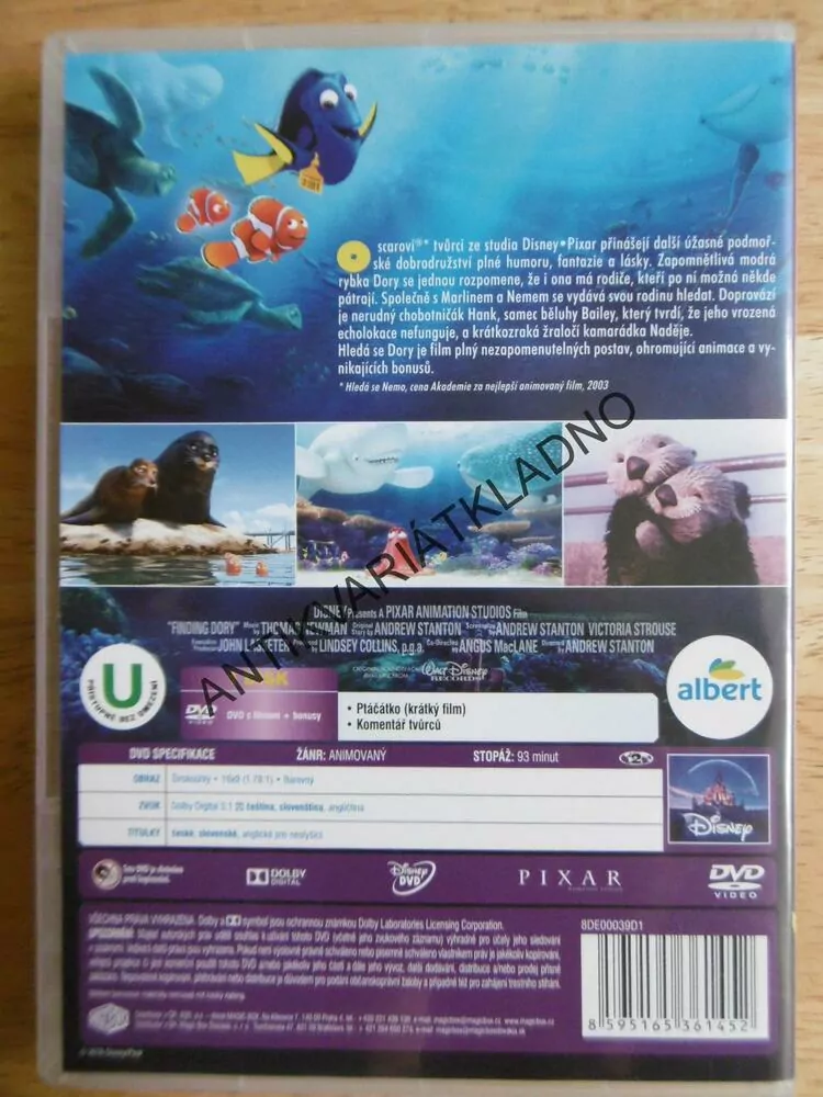 HLEDÁ SE DORY, DVD FILM