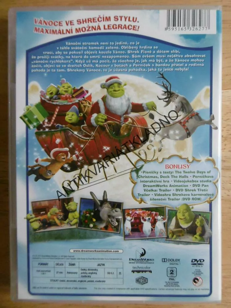 SHREKOVY VÁNOCE, DVD FILM
