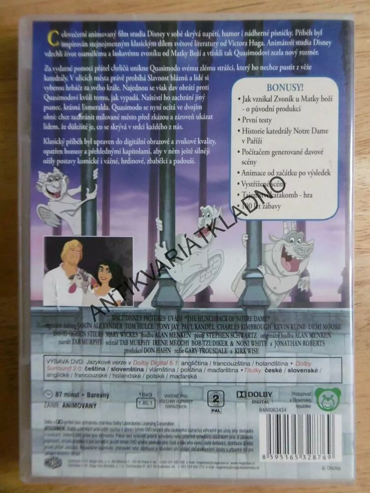ZVONÍK U MATKY BOŽÍ, DVD FILM