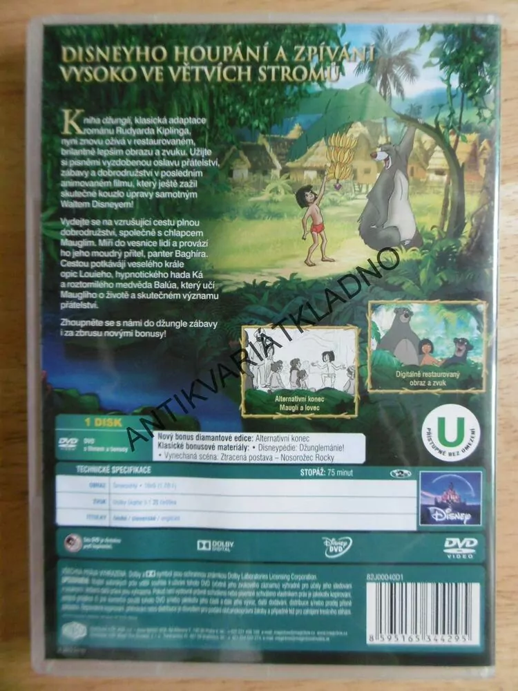 KNIHA DŽUNGLÍ, DVD FILM