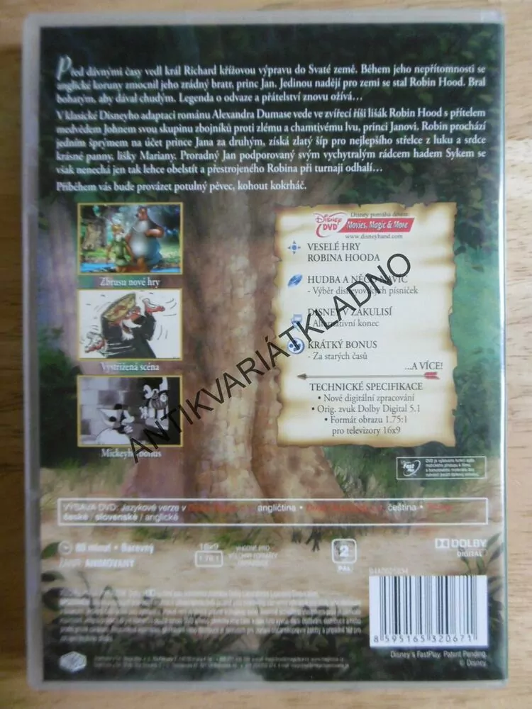 ROBIN HOOD, DVD FILM