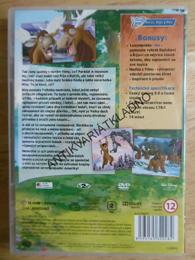 MEDVĚDÍ BRATŘI,2., DVD FILM
