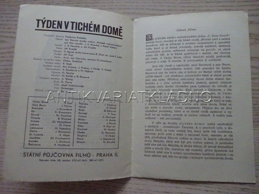 TÝDEN V TICHÉM DOMĚ, PRŮCHA, HÖGER, BIO PROGRAM 50