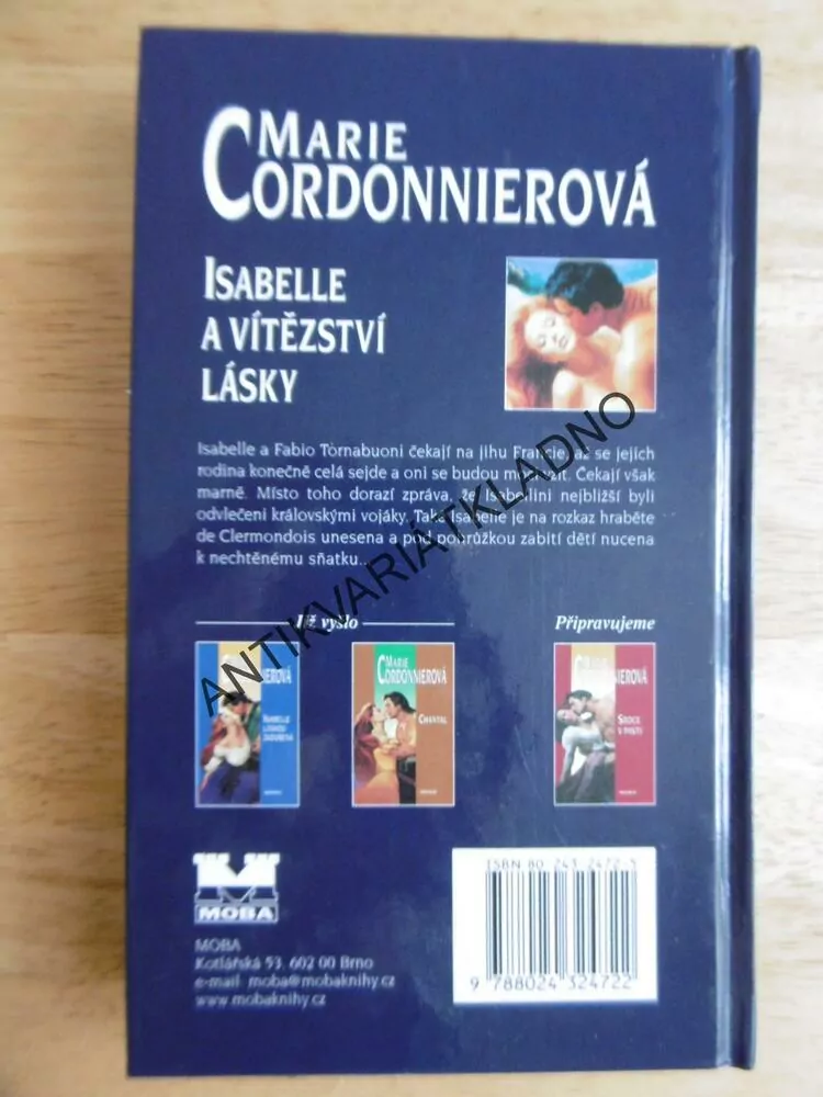 ISABELLE A VÍTĚZSTVÍ, MARIE CORDONNIEROVÁ