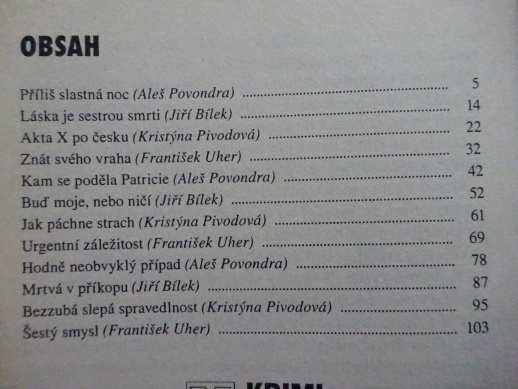 VRAŽDY Z NEŠŤASTNÉ LÁSKY II, **an