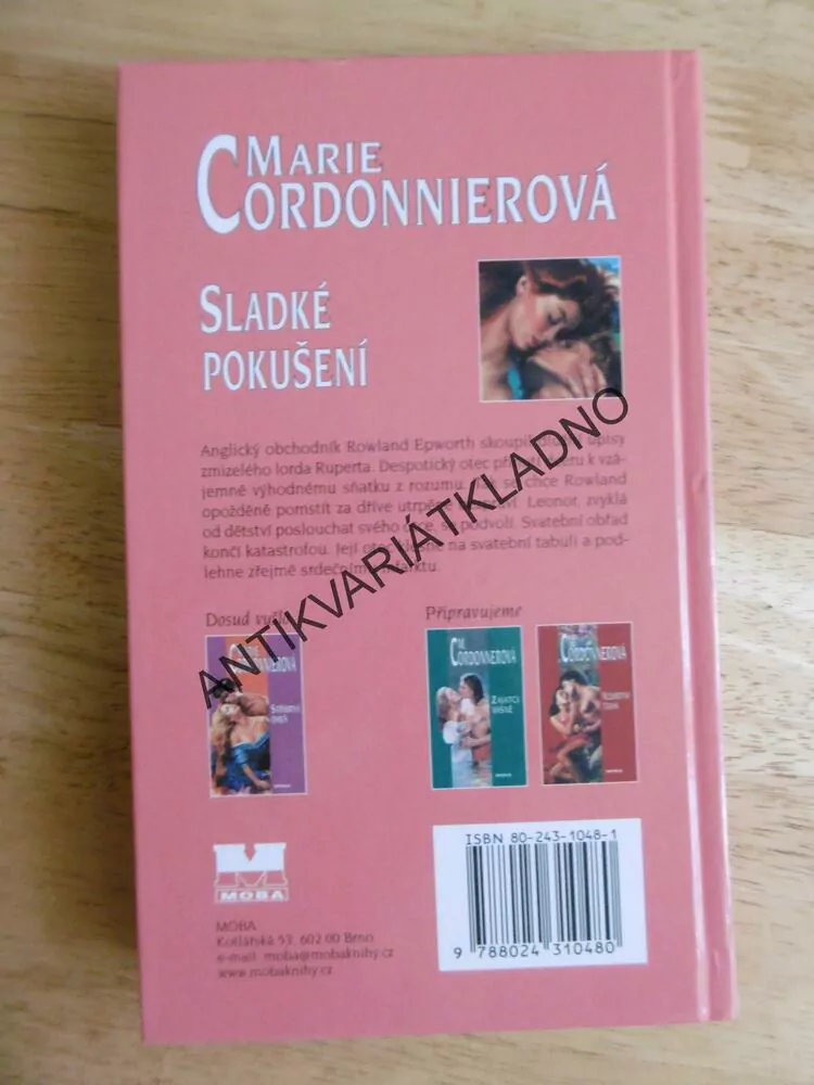 SLADKÉ POKUŠENÍ, MARIE CORDONNIEROVÁ, **an