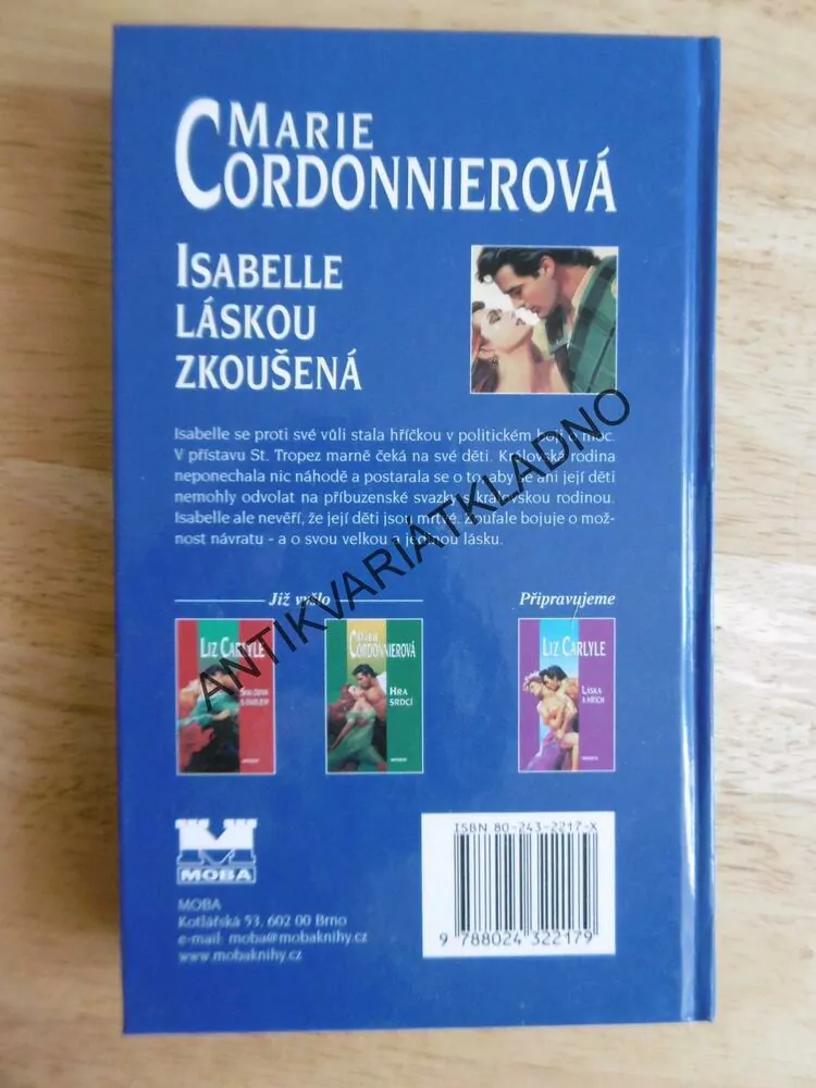 ISABELLE LÁSKOU ZKOUŠENÁ, MARIE CORDONNIEROVÁ