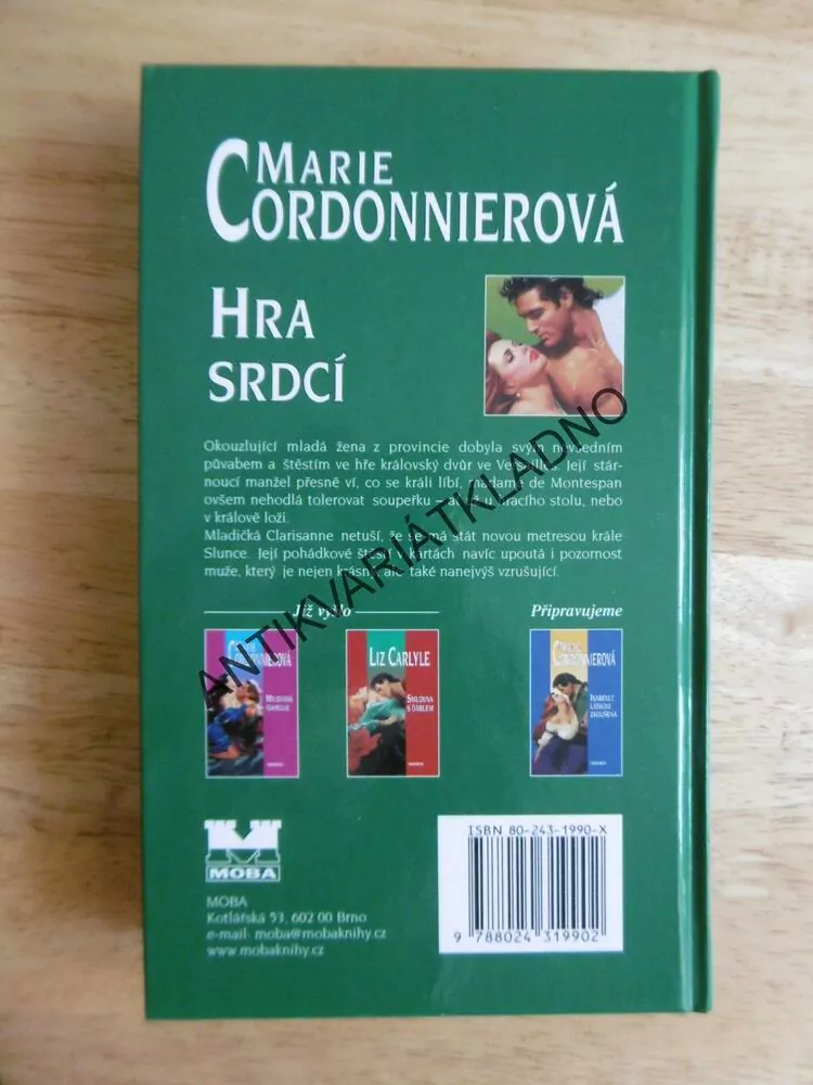 HRA SRDCÍ, MARIE CORDONNIEROVÁ