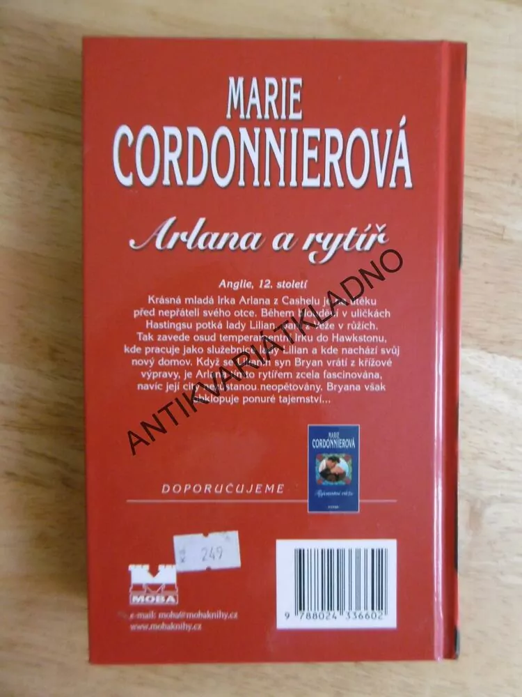 ARLANA A RYTÍŘ, MARIE CORDONNIEROVÁ