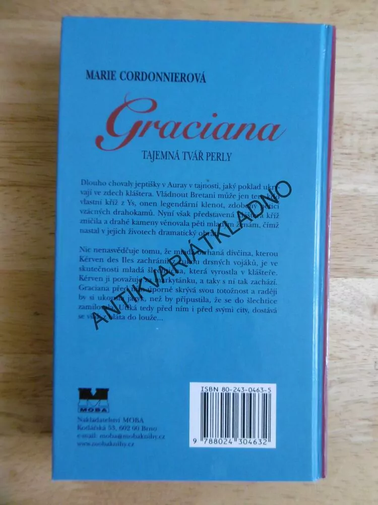 GRACIANA, TAJEMNÁ TVÁŘ PERLY, MARIE CORDONNIEROVÁ