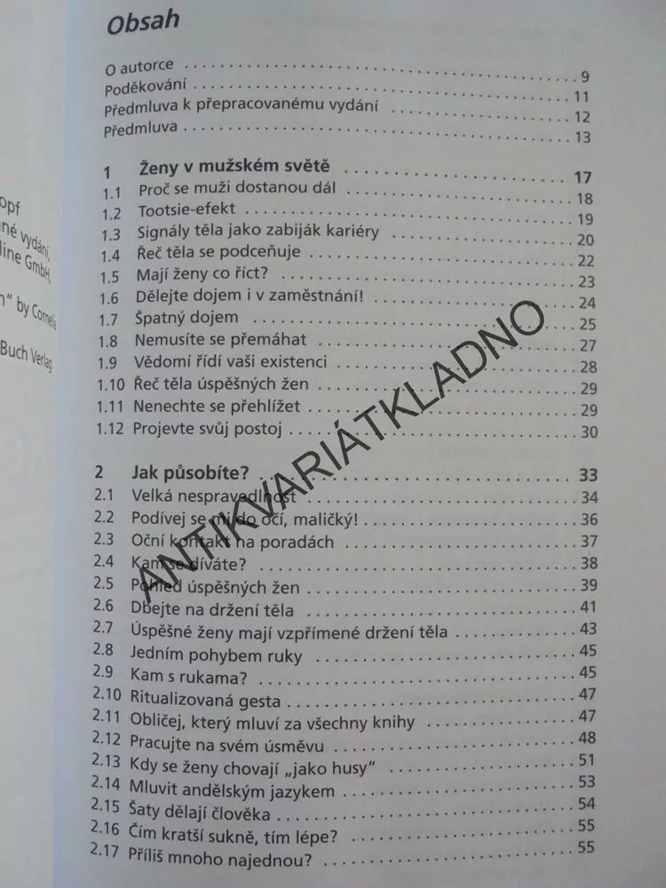 ŘEČ TĚLA PRO ŽENY, JAK PŮSOBIT JISTĚ A SEBEVĚDOMĚ,TOPF