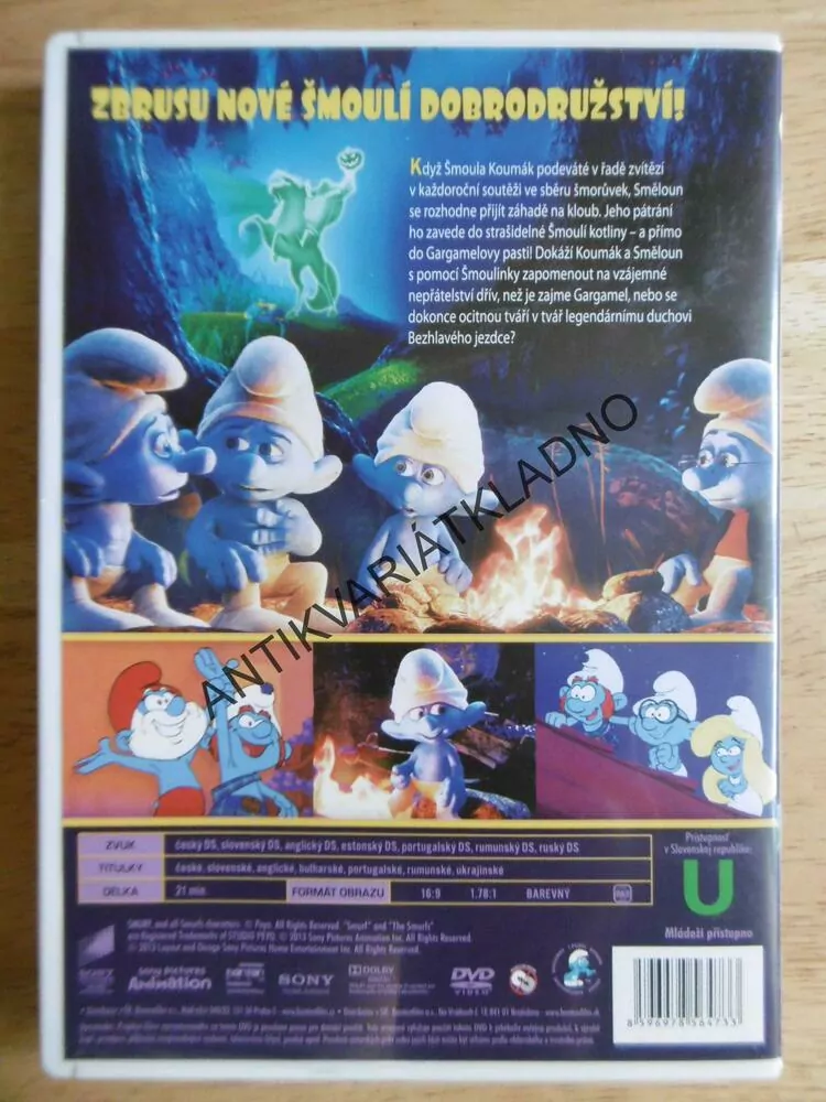 ŠMOULOVÉ, STRAŠIDELNÝ SPECIÁL, DVD FILM