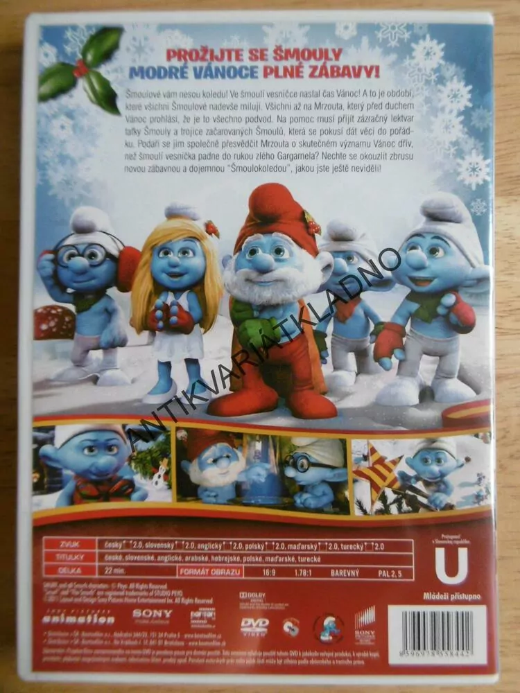 ŠMOULOVÉ, ŠMOULOKOLEDA, DVD FILM 