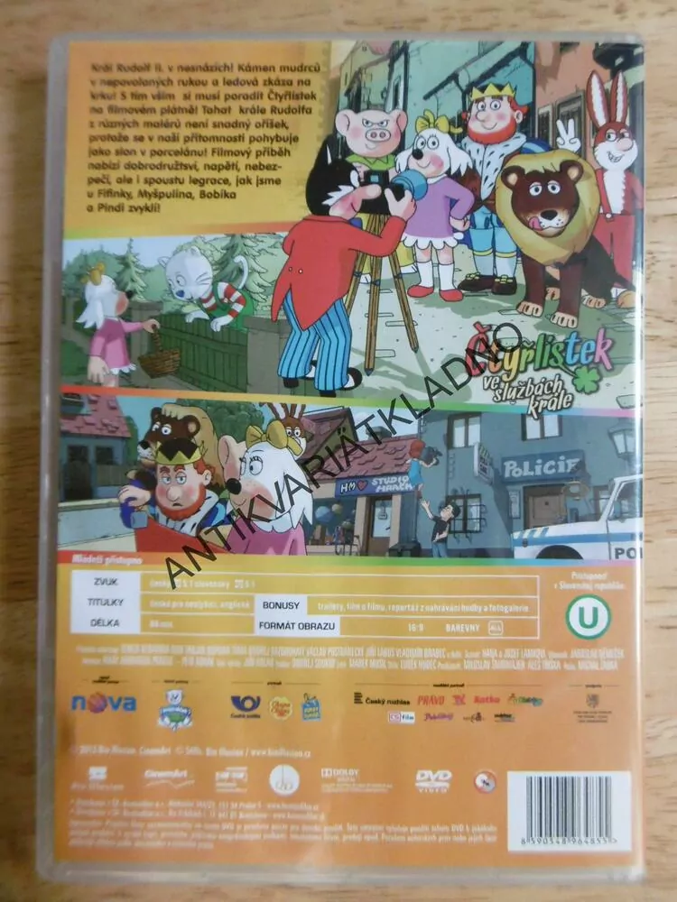 ČTYŘLÍSTEK VE SLUŽBÁCH KRÁLE, DVD FILM