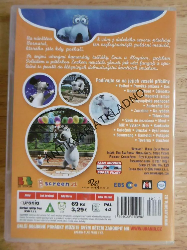 BERNARD NA RYBÁCH, DVD FILM