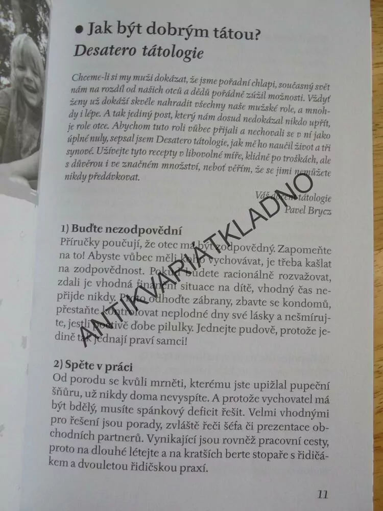 TÁTOLOGIE ANEB RADY PRO TATÍNKY, BRYCZ
