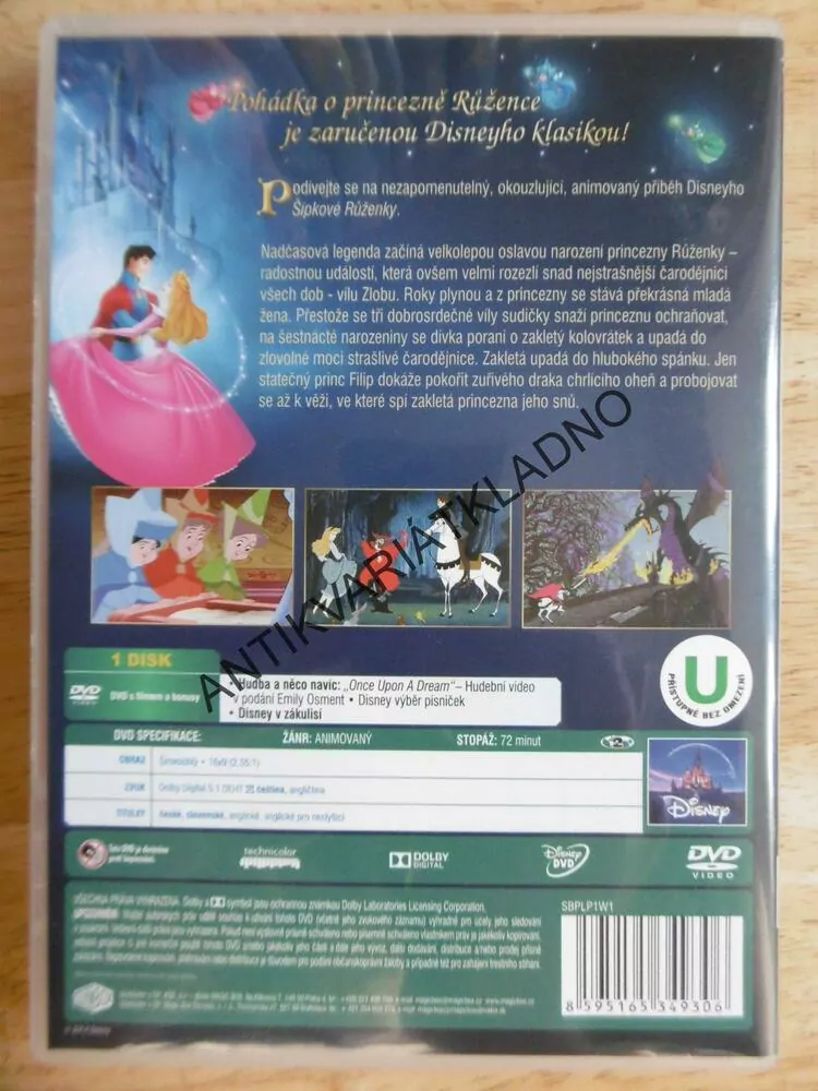 ŠÍPKOVÁ RŮŽENKA,  DVD FILM