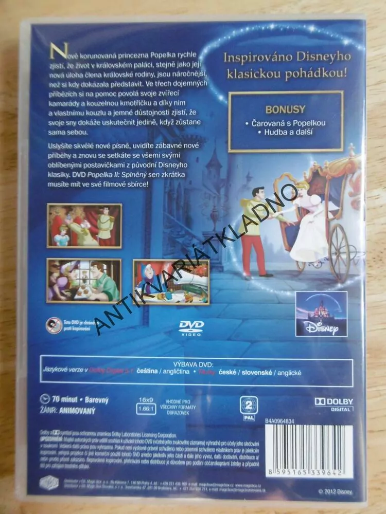 POPELKA, 2., SPLNĚNÝ SEN, DVD FILM
