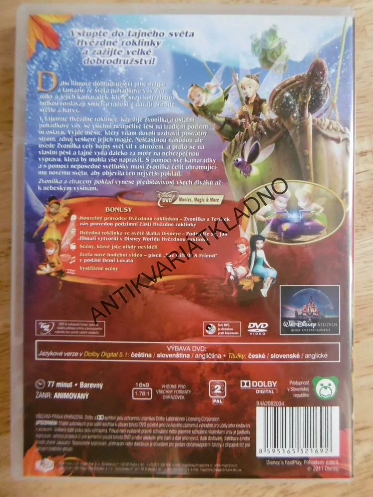 ZVONILKA A ZTRACENÝ POKLAD, DVD FILM